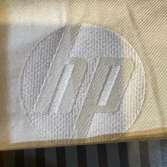 FIELD & CO IVORY PLAID HP LOGO 100% ORGANIC COTTON LIGHT BLANKET 60”x 70” THROW - Picture 8 of 10